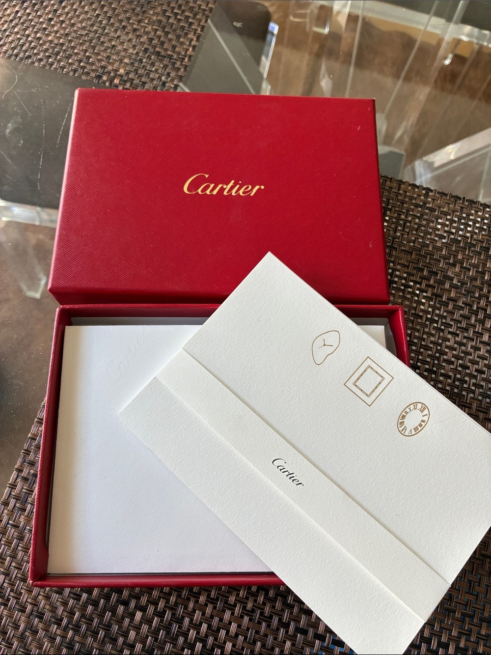 Cartier 10 piece stationary noted envelopes